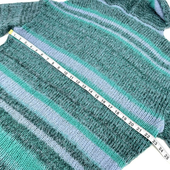 FREE PEOPLE Striped Wool Knit Blend Slouchy Cowl Neck Tunic/Sweater - Picture 7 of 12